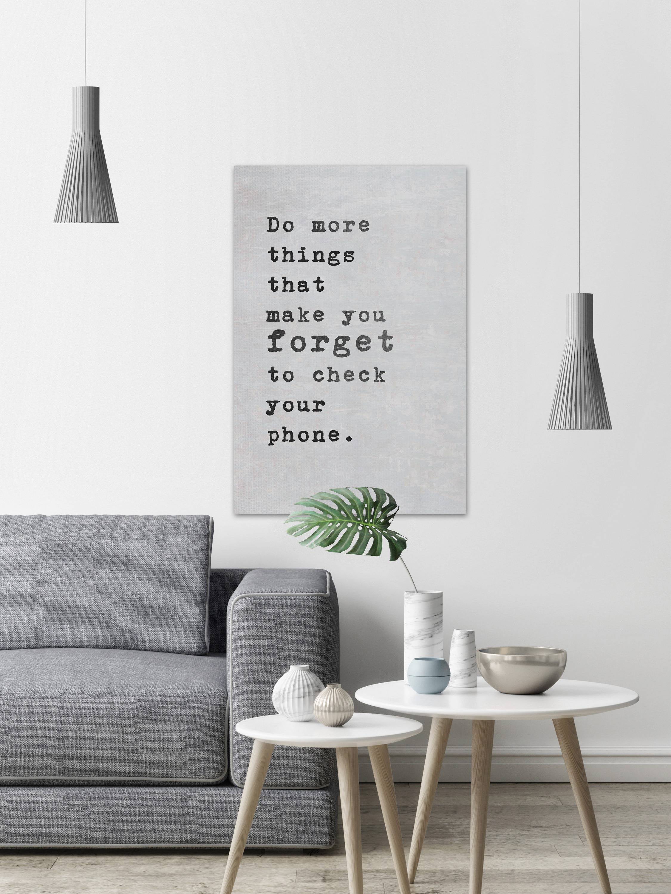 Do More Things Painting Print on Wrapped Canvas