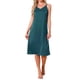 thumbnail image 1 of INSPIRAR CHIC Vestido de dormir para mujeres de satén sin mangas con doble tirante espagueti, espalda cruzada, sexy, escote en V, midi, bata de noche, S azul, 1 of 6