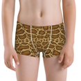 thumbnail image 5 of Yiaed Snake Skin Print Boys' Boxer Briefs Cotton Casual Stretch Comfort Boys Boxers - Kids Boxer Briefs Underwear for Boys (6-18)-Large, 5 of 5