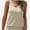 Beige, variant on Women Summer Deep V Neck Tank Top Loose Fit Flowy Sleeveless Shirt