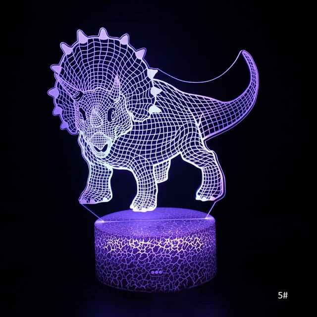 3D LED Night Light Lamp Dinosaur Series 16Color Night Light with Remote Control Table Lamps Toys Gift For kid Home Decoration