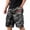 Dark Gray, variant on Men's Loose Bermuda Cargo Shorts North American Flag Graphic Elastic Drawstring Waist Secure Zipper Pockets Lightweight Street BBQ Summer Daily Clothes Dark Gray 3xL