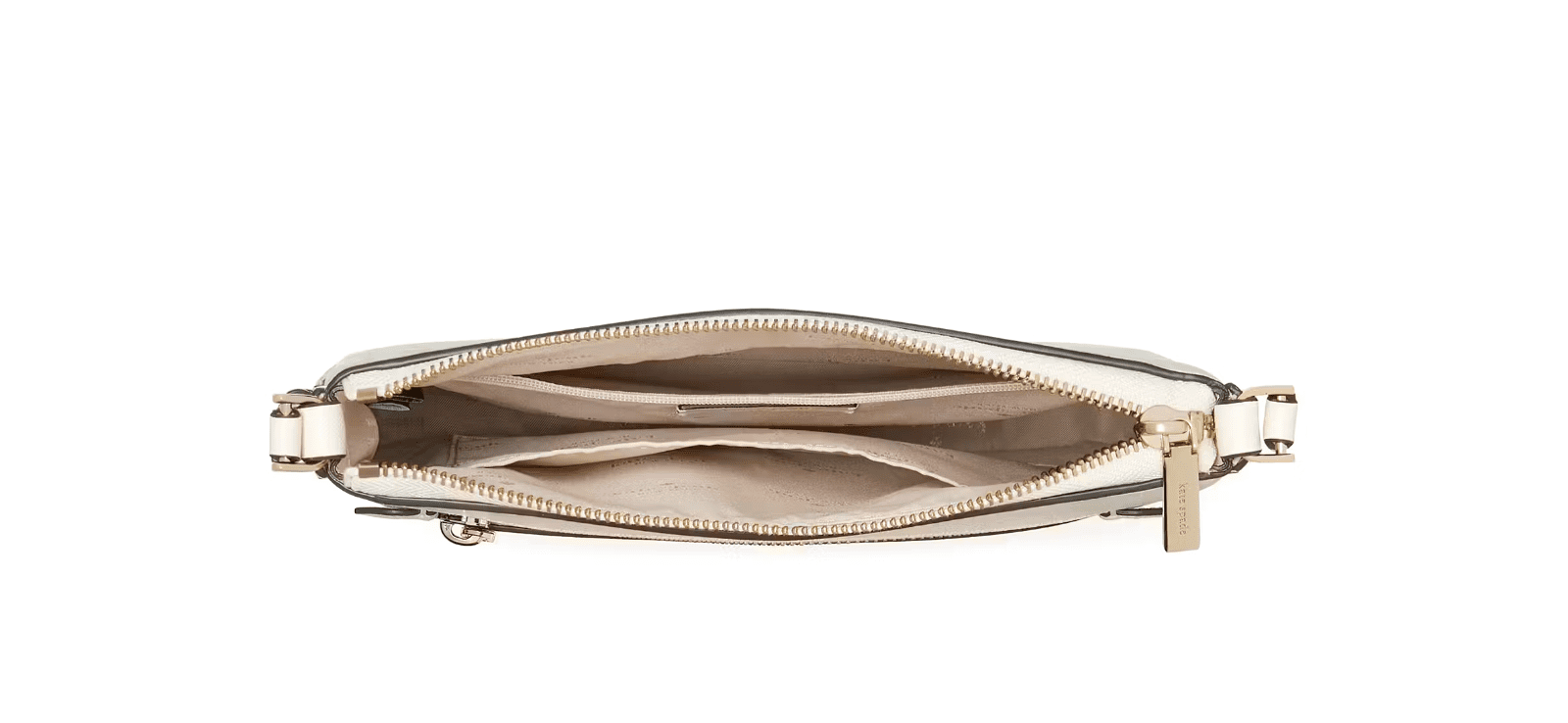 Kate Spade Sadie North South Meringue Saffiano Leather Crossbody Bag K7379