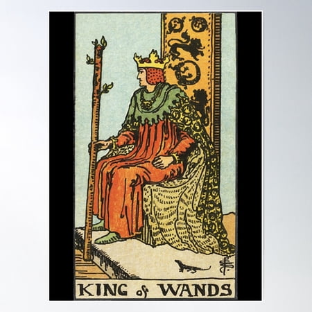 King Of Wands Poster Wall Art, Modern Wall Decor For Living Room Bedroom, 8x12 UNFRAMED