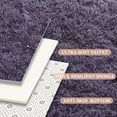 thumbnail image 5 of YJ.GWL Area Rug for Bedroom Living Room,Shaggy Fluffy Rug Plush Modern Floor Carpet for Indoor Nursery Decorations,4'x5.3',Gray Purple, 5 of 7