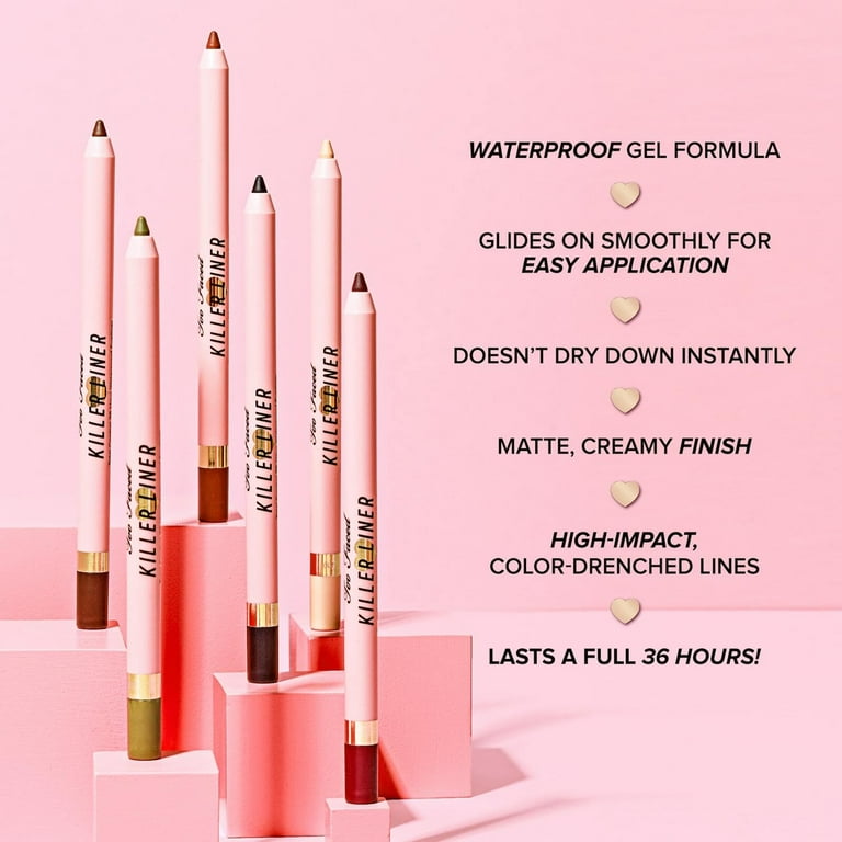 Too Faced Killer Liner, 36 Hour Waterproof Gel Eyeliner Pencil