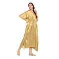 thumbnail image 3 of Gypsie Blu Satin Silk Kaftan for Women Sleepwear Maxi Dress Adjustable Nightgown Plus Size Kimono Sleeve Ladies Caftan Online, 3 of 7
