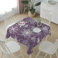 thumbnail image 6 of Purple Snowflake Christmas Table Cloth Waterproof Tablecloths, Xmas Snowflake Winter Tablecloth Dining Table Cover for Kitchen Party Tabletop Outdoor, Square Tablecloth 54x54 Inch, 6 of 9