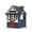 Black+Blue+Red, variant on iRerts Outdoor Playhouse, Wooden Playhouse for Kids Play House with Front Door, Flower Pot Holders, Stove, Sink, Doorbell, Windows, Indoor Outdoor Kids Play Equipment Gift for Ages 2+, Black+Brown