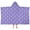 Purple Cartoon Cat, variant on Purple Cartoon Narwhal Pattern Hooded Bath Towel,50"x30" for Ages 3 To 12 Kids, Quick Dry Lightweight Soft Microfiber Hood Beach Towel Cover Up for Kids