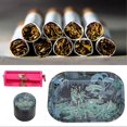 thumbnail image 2 of 3Pcs 4-Layer Smoke Grinder Set Alloy Cigarette Rolling Maker with 1Pc Accessory, 2 of 3
