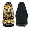 thumbnail image 4 of Renewold Cow Sunflower Leopard Print Car Seat Cover for Women Men, Car Seat Protector Car Accessories Decor Universal Fit Most Cars Sedan SUV Trucks, 4 of 7