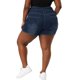 thumbnail image 5 of Women's Plus Size Denim Shorts,Casual High Waist Jean Chambray Short Pants Dark Blue 1X, 5 of 7