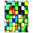 thumbnail image 2 of Colored 3D Cubes Wall Design - Abstract Canvas Art Print, 2 of 3