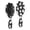 Halloween Emotion Ghost Black Pattern, variant on Cute Ghost Halloween Pattern Brush, Detangling Hair Brush, Paddle Styling Brush, PP Material Gifts for Daily Hair Care