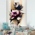 thumbnail image 2 of Designart Pink Dahlia Flower On Abstract Fusion I Canvas Wall Art, 2 of 5