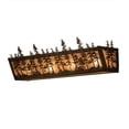 thumbnail image 5 of Meyda Tiffany 213436 Leaf, Flower, Fruit Four Light Vanity from Tall Pines collection in Bronze/Dark finish,, 5 of 7
