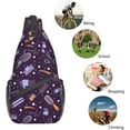 thumbnail image 6 of Barber Salon Tools Pattern Sling Bag Crossbody Hiking Travel Chest Bags Backpack Shoulder Daypack for Women Men, 6 of 7