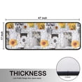thumbnail image 5 of Kitchen Rugs Sets Of 2,White Gray Photo Frame Daisy Sunflower Pattern Anti Fatigue Kitchen Mat Rugs Non Slip Washable,Decorative Kitchen Floor Mats for Kitchen,Sink,Laundry,17"x47"+17"x47", 5 of 5