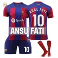 thumbnail image 4 of Xnb 2023 - 2024 camiseta local del FC Barcelona ¿ 10 Messi Sporting Clothing Football Clothing set - 10 FD | 18 yardas, 4 of 8