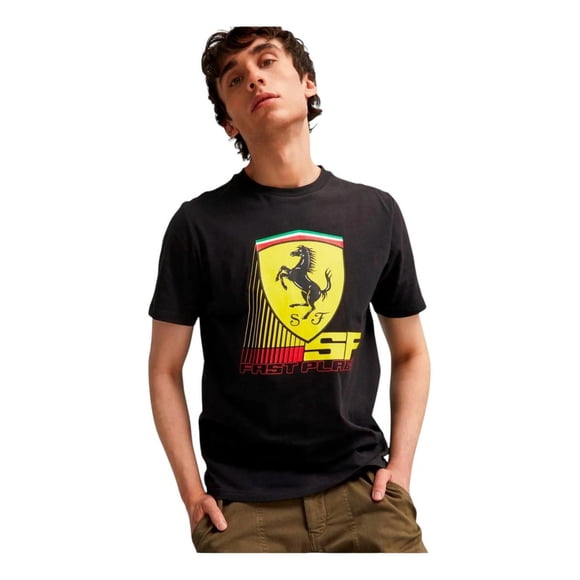 Playera Puma Hombre Ferrari Race Colored Big Negro Casual negro XL