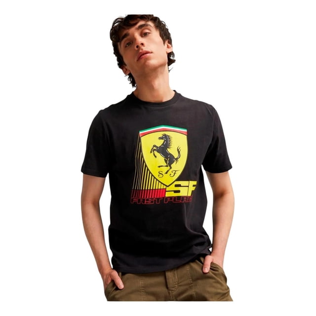 Playera Puma Hombre Ferrari Race Colored Big Negro Casual negro L