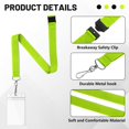 thumbnail image 4 of Lanyards WEZEBEL de 12 unidades, verde manzana, impermeables, para credencial, 4 of 6