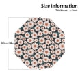 thumbnail image 2 of KLL Drink Coasters Set Octagon of 4,PU Leather Absorbent Coasters Set Decorative Coffee Cup Coasters Housewarming Gift for Home Decor-Daisies Flowers, 2 of 5