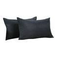 thumbnail image 5 of 3S Brother's Solid Cushion Cover Super Soft & Cozy Home Décor Throw Pillow Case for Chair Couch Bedroom & Livingroom Décor Pillowcase with Invisible Zipper Set of 2 Pieces -Anthracite 12"x20" Each, 5 of 8