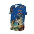 thumbnail image 6 of Fotbe Colorful Coral Reef Baseball Jersey Shirt for Men and Women, Casual Short Sleeves Button Down T-Shirt-4X-Large, 6 of 9
