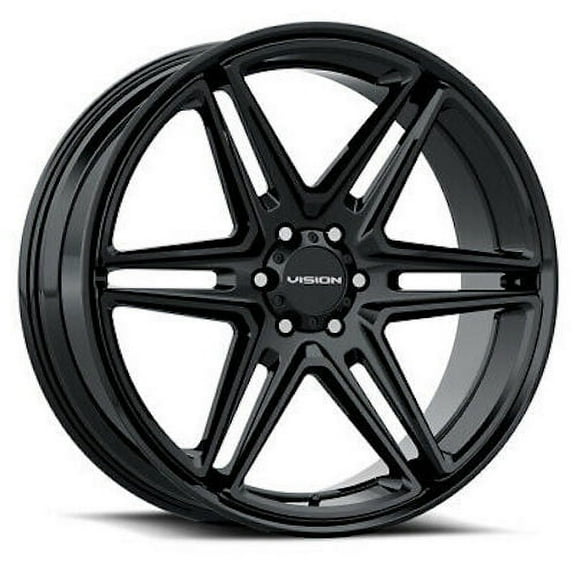 20x9 Vision 476 Wedge Gloss Black Wheel 6x132 (30mm)