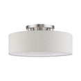 thumbnail image 4 of Livex Lighting - Ellsworth - 3 Light Semi-Flush Mount In Transitional Style-7.75, 4 of 12