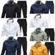 thumbnail image 2 of Conjunto de chaqueta deportiva informal para hombre, chaqueta deportiva de color liso para otoño, pantalones para hombre, 2 of 5