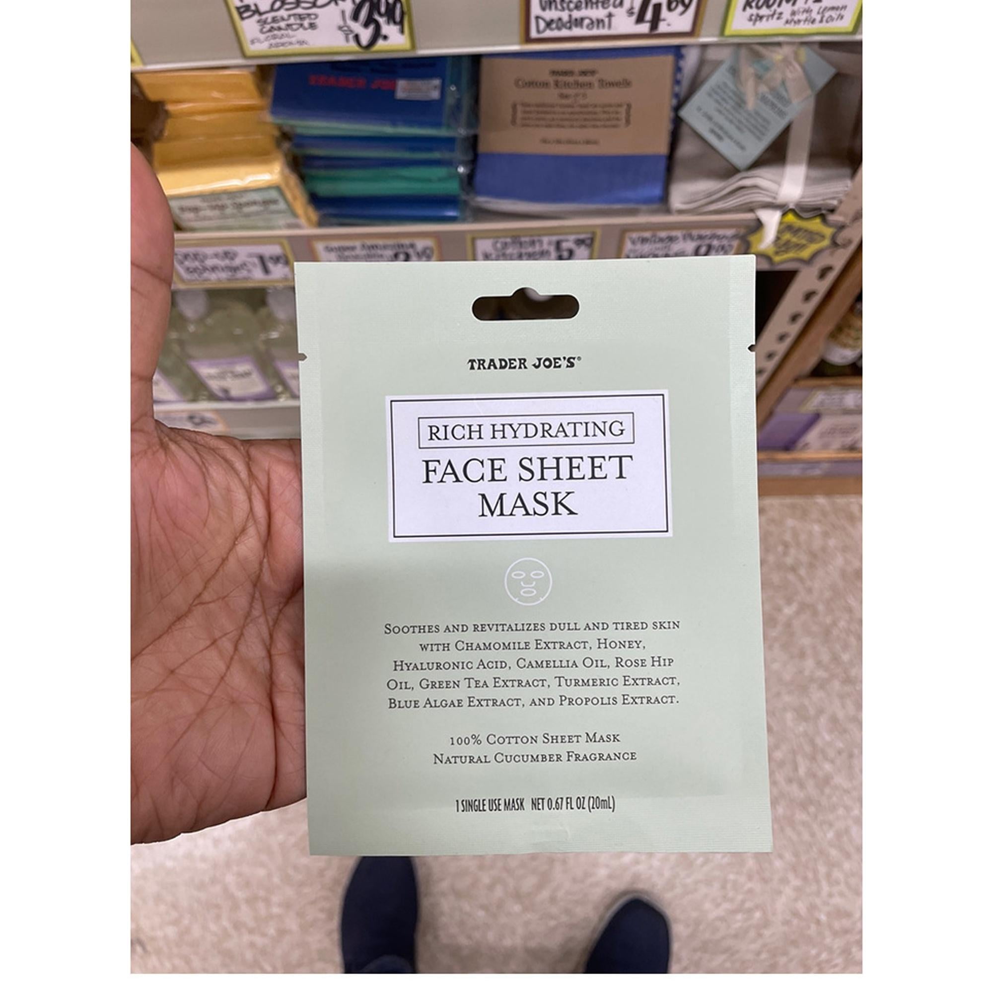 10 Pack of Traders Joe's Rich Hydrating Face Sheet Mask