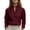 *Red, variant on VBVC Women's Cotton Linen Stand Collar Blouse , Ladies' Long Sleeve Business Casual Office Shirt , V Notch Formal Work Tops For Women,Beige,S-2XL