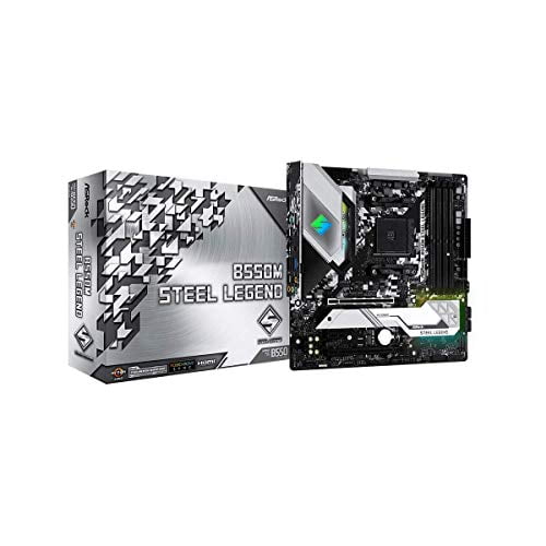 ASRock B550M Steel Legend Motherboard, 3rd Gen AMD AM4 Ryzen (New)