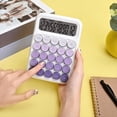 thumbnail image 3 of Calculadora Mecánica de Escritorio, Lindas Calculadoras de Botones Grandes con Pantalla LCD Grande de 12 Dígitos, Accesorios de Escritorio,, 3 of 7