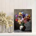 thumbnail image 2 of Iris Flower Still Life Canvas Print Wall Art for Living Room Bedroom Dining Room Hallway Decor, 2 of 8