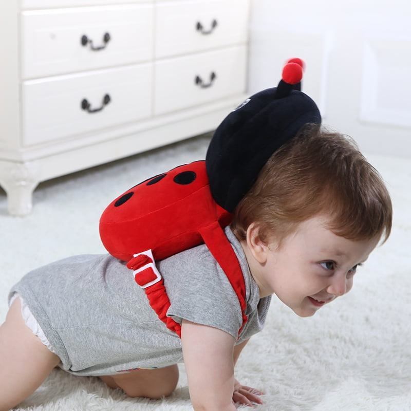 Babarla Baby Head Protection Pillow Cartoon Infant Anti Fall Pillow Soft Pp Cotton Toddler Children Protective Cushion Baby Safe Care Red