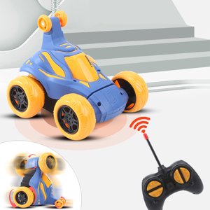 MZCPSYHA Remote Control Car, RC Stunt Car Invincible 360°Rolling With Colorful Lights & Music , Rechargeable Remote Control Car For Boys And Girls