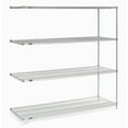 thumbnail image 2 of Nexel 796280 Poly-Z-Brite Wire Shelving Add-On, Clear - 54 x 14 x 74 in., 2 of 4