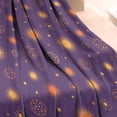thumbnail image 3 of Purple Sun Star Circle Pattern Blanket,Comfortable Soft Flannel Throw Blanket,All Season,Warm Lightweight Blankets for Sofa Bed Couch Living Room Chair,30"x40", 3 of 4