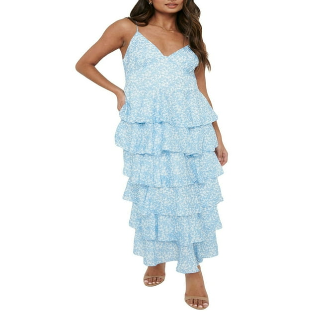 Robe Moulante pour Femmes Volants Sans Manches Cami Robes Fendues Été Décontracté Plage Fête