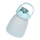 thumbnail image 5 of Botella de agua deportiva con boquilla de pajita, correa para el hombro, botella de agua para bicicleta, 1400 ml, sellos de tiempo, botella de agua grande portátil, color azul claro, 5 of 10