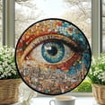 thumbnail image 2 of Hanging Stained Glass for Windows Mosaic Eye - Stained Glass for Windows Mosaic Eye, Festival Gift Ornament, Year-Round Decorative Piece, Home Wall & Window Art, 2 of 6