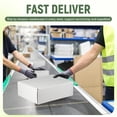 thumbnail image 6 of White 5"x5"x2" 25 Pack Corrugated Cardboard Shipping Boxes, 6 of 6