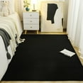 thumbnail image 4 of Junovo Modren Area Rug Soft Shag Carpet for Living Indoor Carpet,Fluffy Rugs for Kids Room/Bedroom,4'x6',Black, 4 of 8