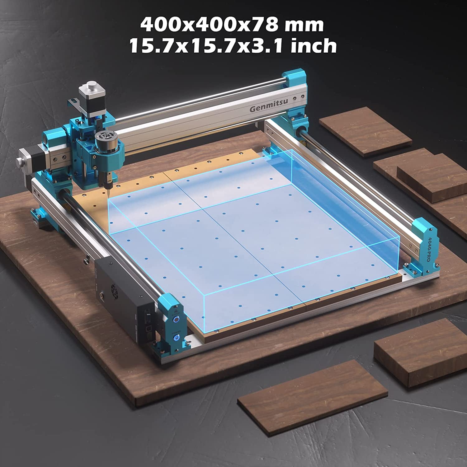 Genmitsu 4040-PRO CNC Engraver Machine for Wood, Metal, Acrylic 