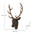 thumbnail image 2 of Orangide Abstract Deer Head Wall Hanging Sculpture Statue Ornament for Home Wall Decor Living Room Art, 2 of 2