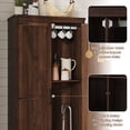 thumbnail image 4 of 72"H Farmhouse Storage Cabinet with Adjustable Shelves, Large Pantry Organize with 2 Barn Doors, Tall Freestanding Cabinet for Kitchen, Bathroom/Garage/Basement/Living/Utility Room, 4 of 8